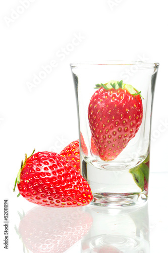 strawberry  Isolated on a white background.