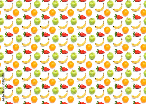 Fototapeta Naklejka Na Ścianę i Meble -  Pattern - Wallpaper - Fruits