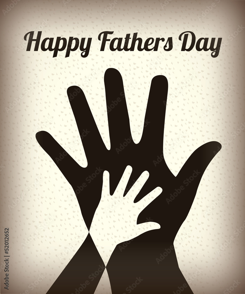 Fototapeta premium Happy Fathers day