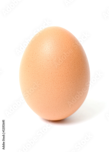 close up of egg on white background with clipping path