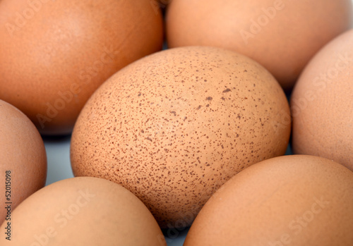 two eggs are isolated on a white background