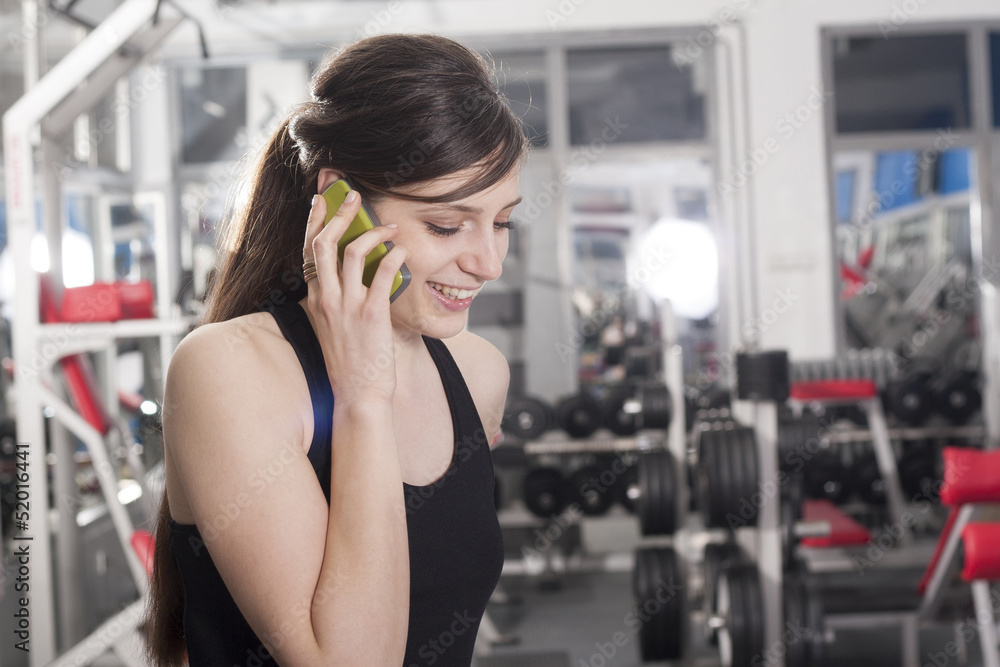 mobile phone in gym mobile phone in gym