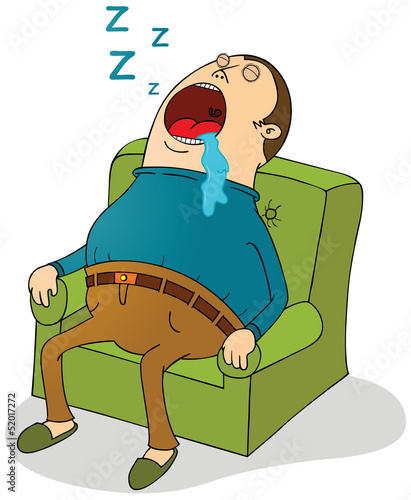 sleeping on sofa