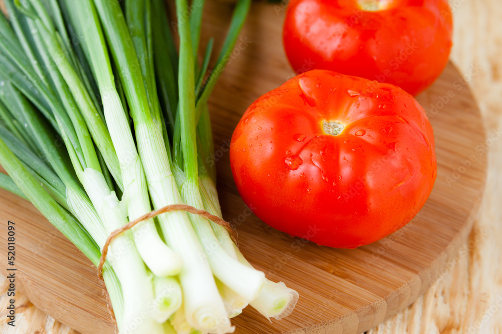 fresh vegetables, a bunch of onions and tomatoes fresh vegetables, a bunch of onions and tomatoes