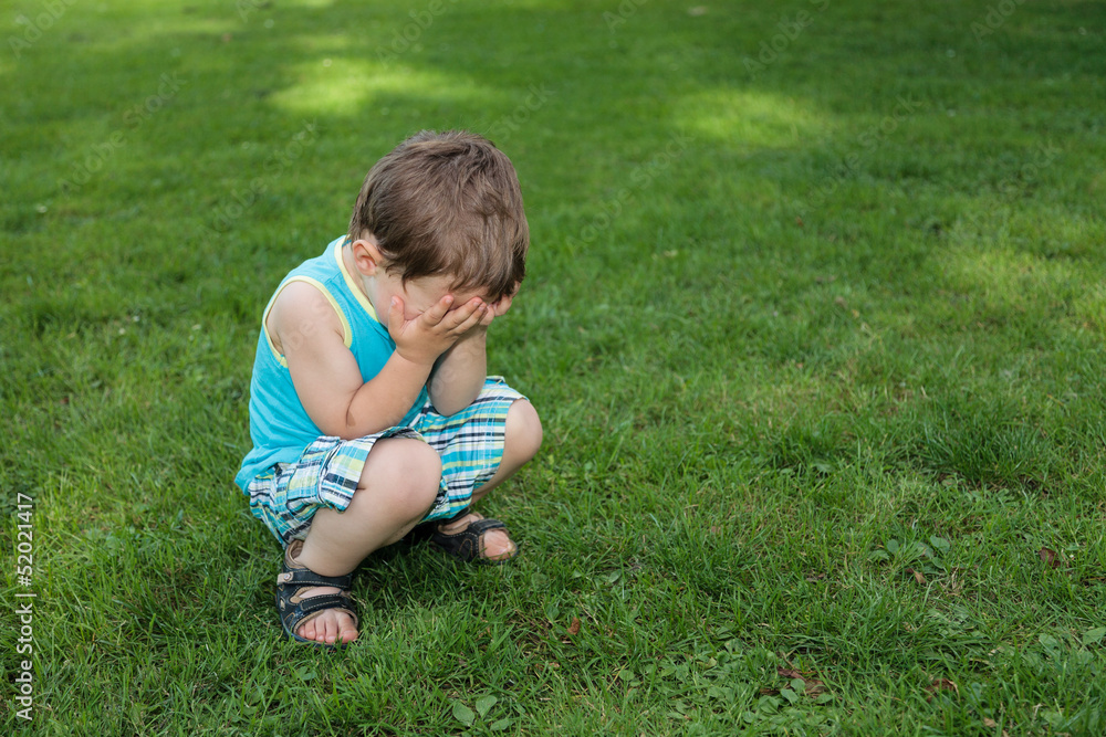 Little boy crying Little boy crying