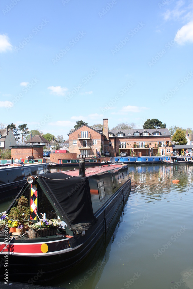 The canal basin at Market Harborough,Leicestershire,England