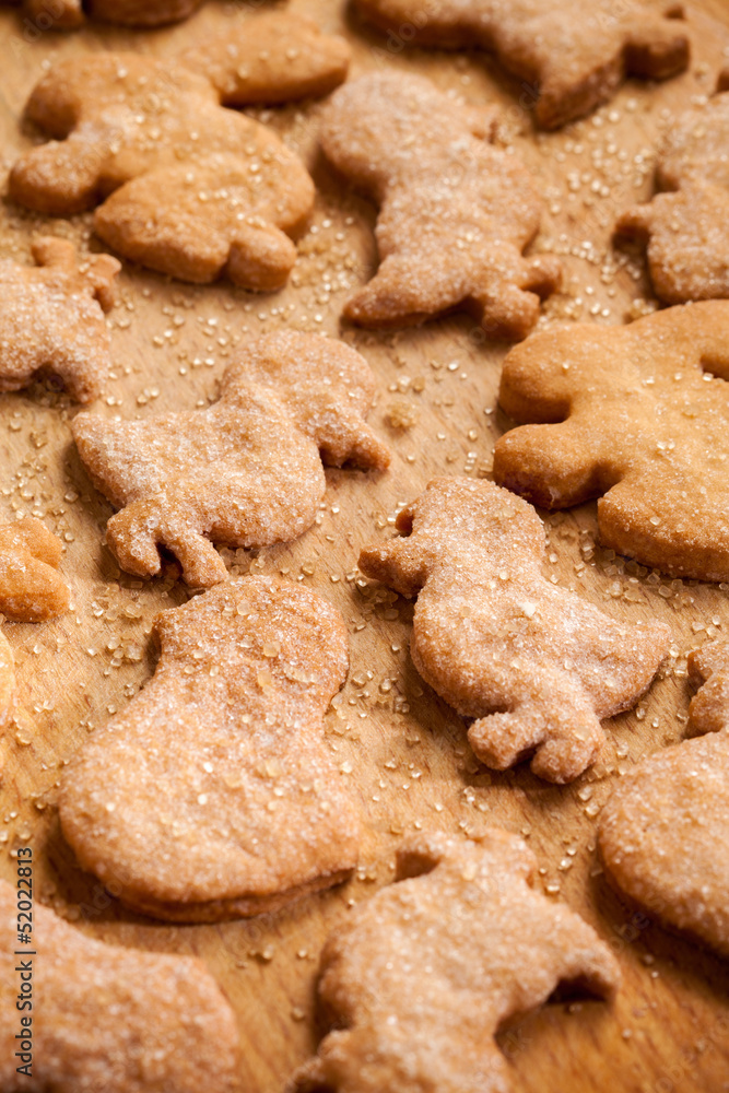 Crispy cookies with sugar