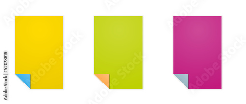 rectangle templates with folded corner