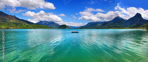 mountain Alpen lake, st.Wolfgang, Austria