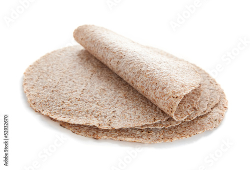 Tableau sur toile Sprouted wheat tortillas