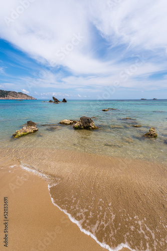 Figueral beach in Ibiza