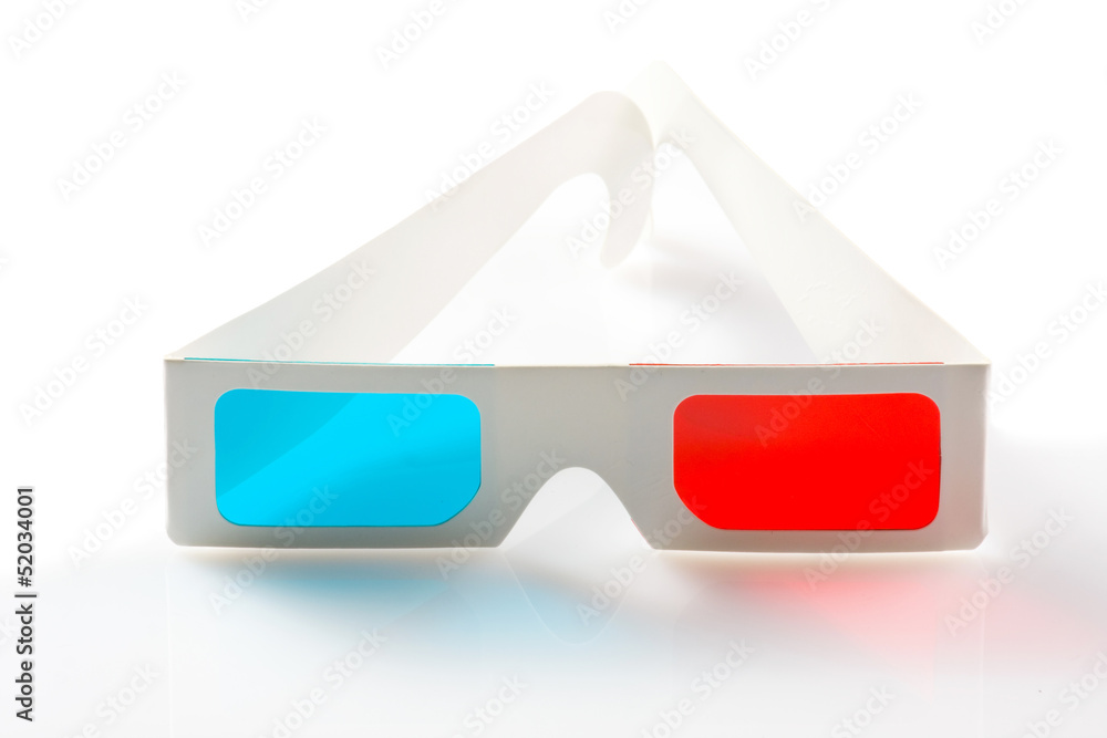 3d glasses on white background 3d glasses on white background