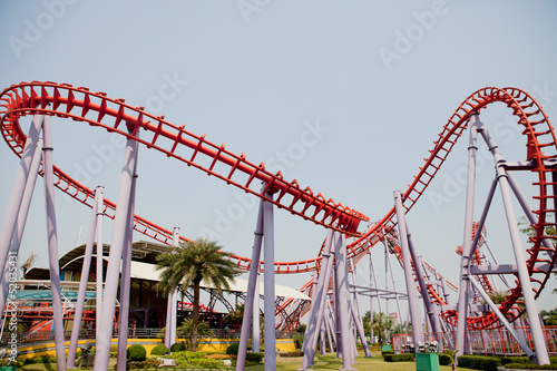 Obraz na płótnie roller coaster