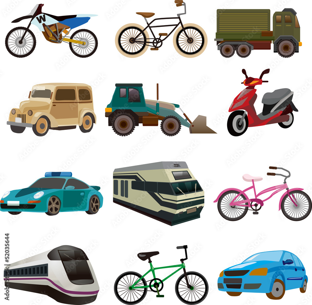 Naklejka premium set of transport icons