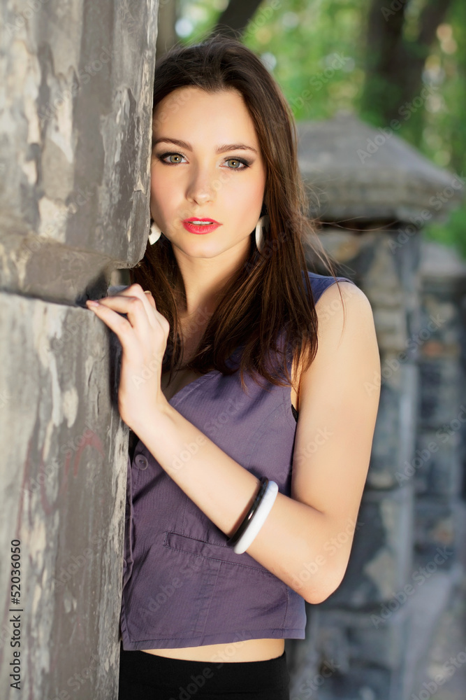 Fototapeta premium Young pretty woman