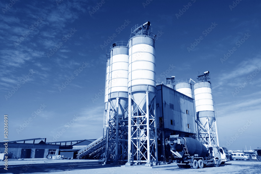 Obraz premium commercial concrete mixing station