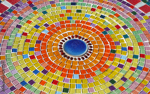 glass mosaic.