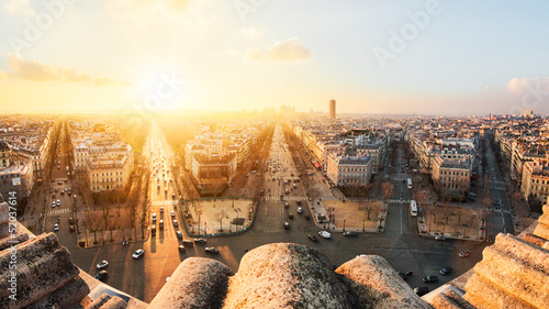 Arc de Triomphe Paris France © Beboy