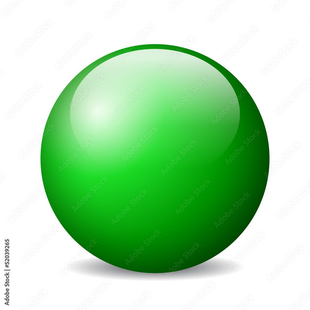 Vector green orb