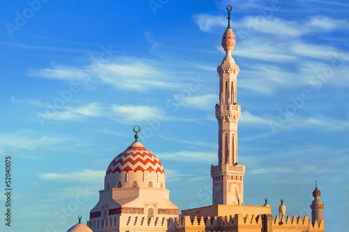 Photography Beautiful architecture of Mosque in Luxor, Egypt