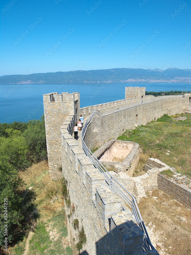 Castle Samoil And Lake Ohrid, Republic Of Macedonia
