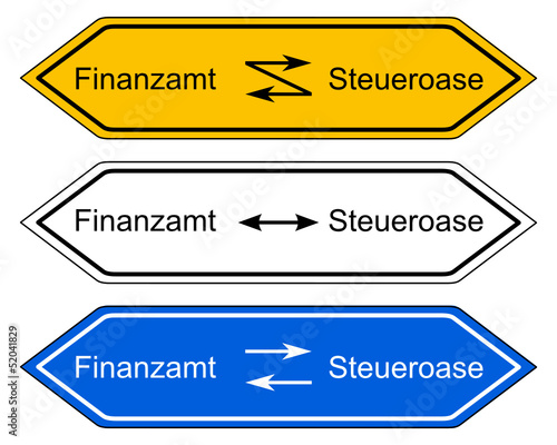 Wegweiser Finanzamt und Steueroase