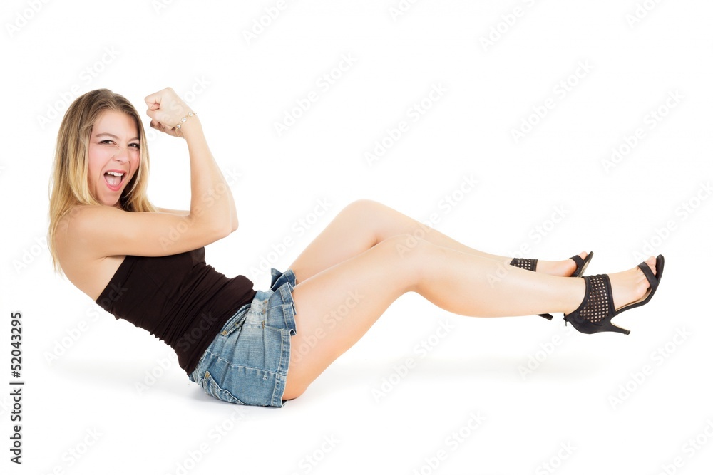 Fototapeta premium Happy sexy woman