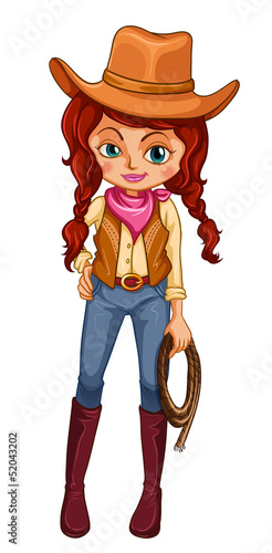 A cowgirl