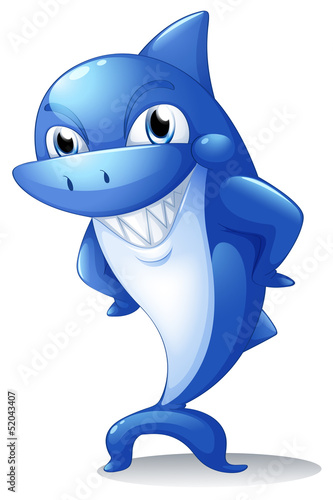 A big blue shark