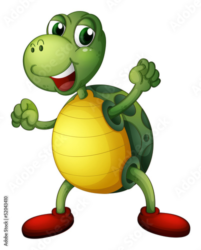A playful turtle
