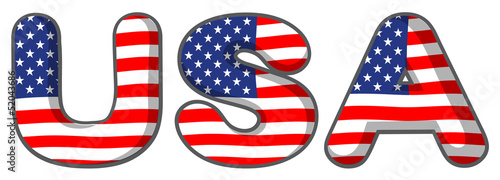 The USA letters