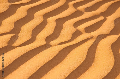 Desert of North Africa, sandy barkhans photo