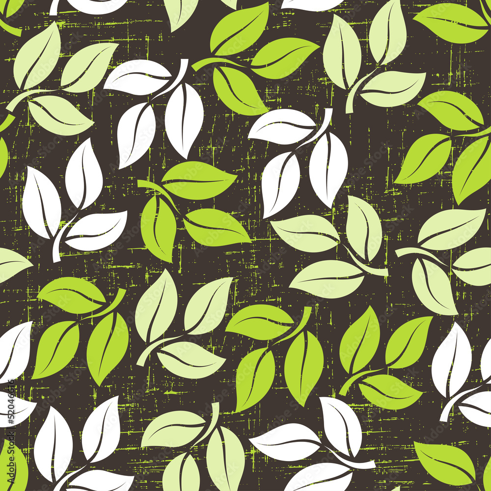 Seamless pattern with leaves. Seamless pattern with leaves.