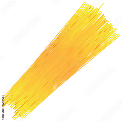 Uncooked spaghetti
