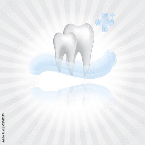 Abstract vector dental illustration