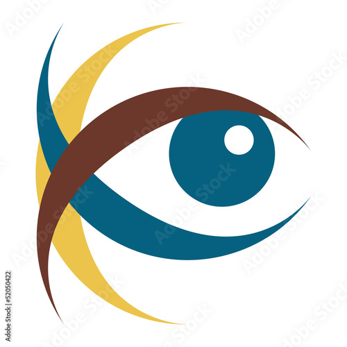 Striking eye illustration.