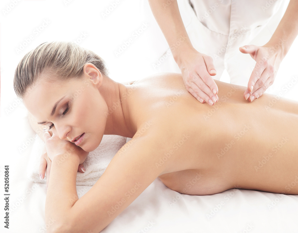Young attractive woman getting spa treatment Young attractive woman getting spa treatment