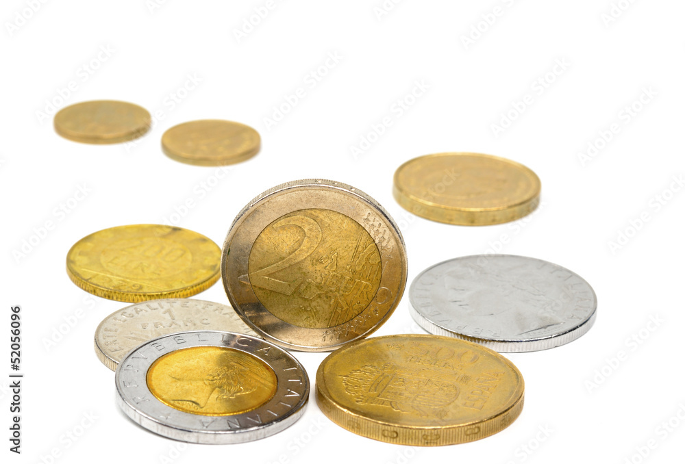 Euro mit alten Währungen