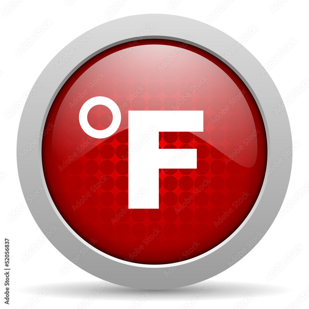 fahrenheit red circle web glossy icon fahrenheit red circle web glossy icon