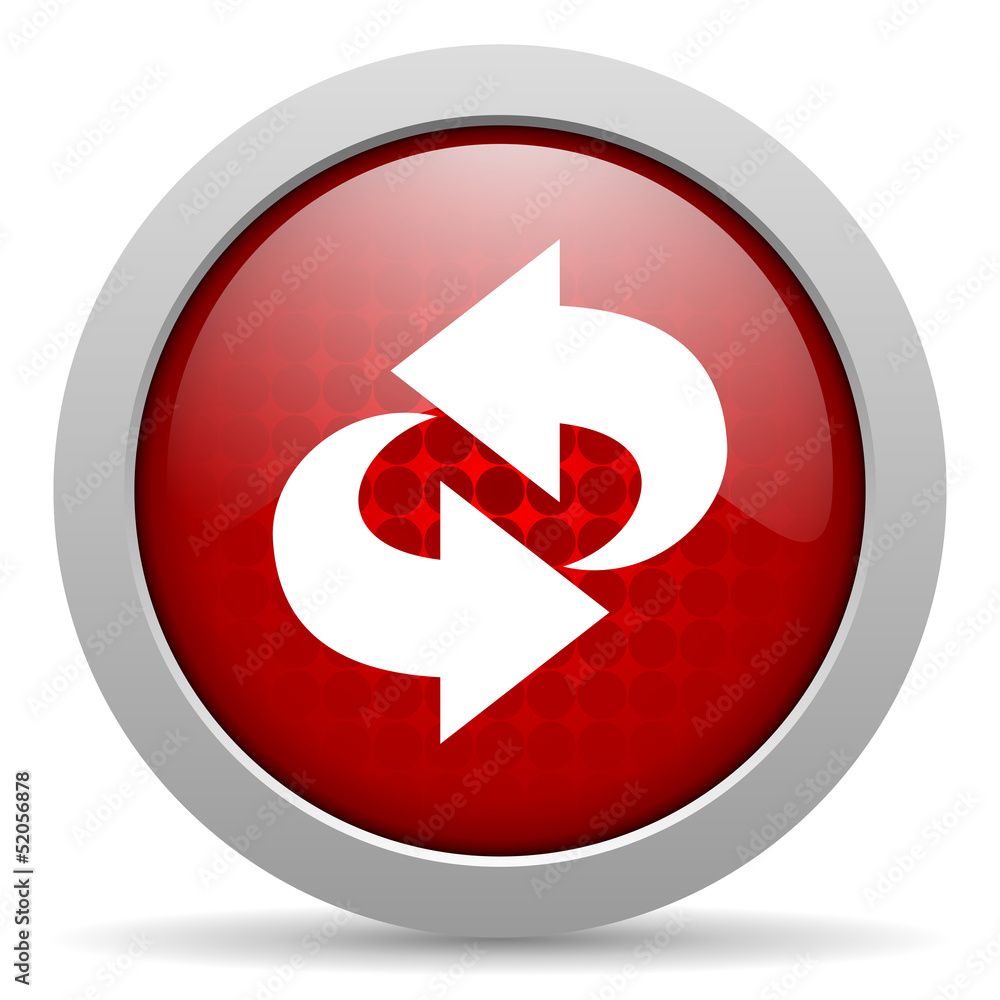 rotate red circle web glossy icon rotate red circle web glossy icon