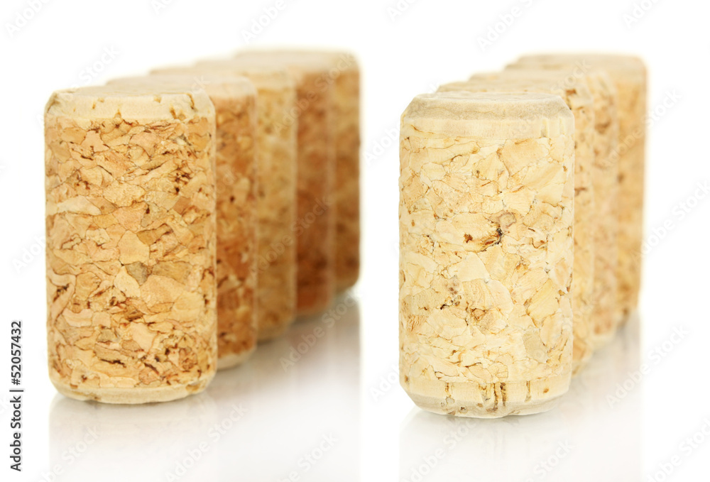 Wine corks isolated on white Wine corks isolated on white