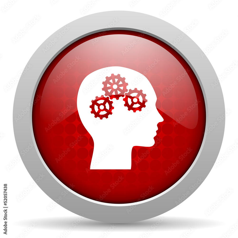 head red circle web glossy icon head red circle web glossy icon
