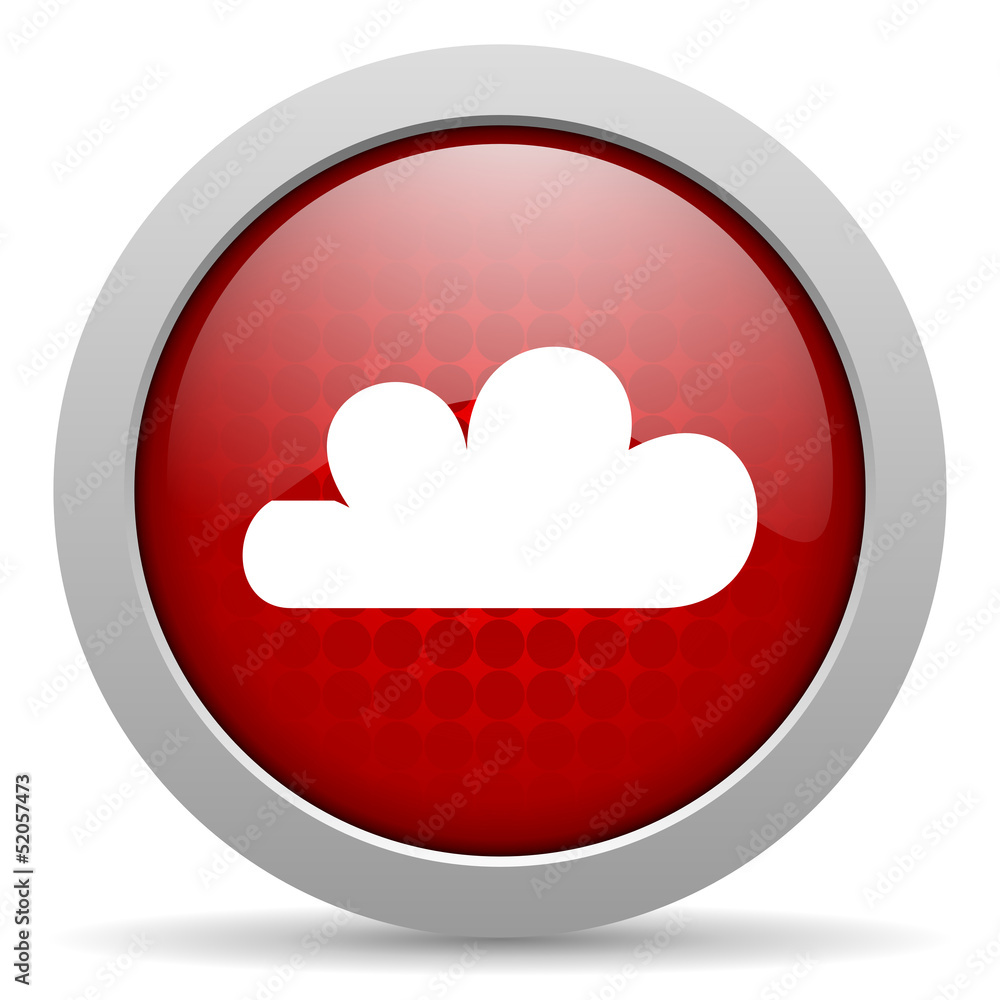 weather forecast red circle web glossy icon weather forecast red circle web glossy icon