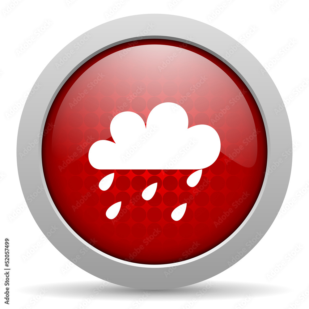 weather forecast red circle web glossy icon weather forecast red circle web glossy icon