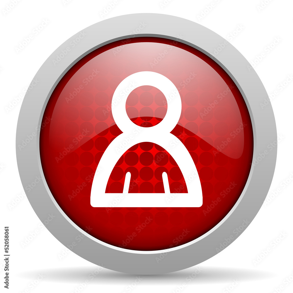 account red circle web glossy icon account red circle web glossy icon