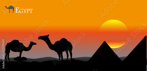sunset over Egypt