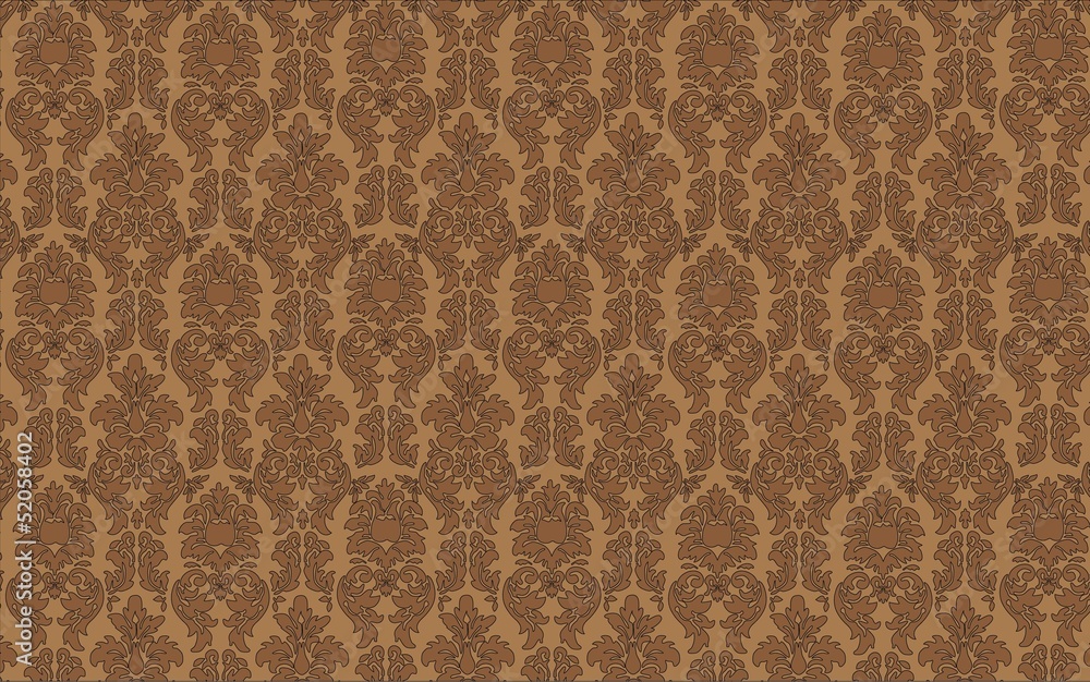 Seamless Damask Wallpaper Seamless Damask Wallpaper