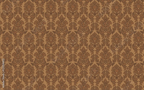 Seamless Damask Wallpaper