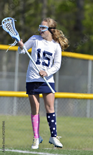 Young Girl Lacrosse Player