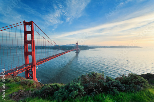 Obraz widok na czerwony most Golden Gate